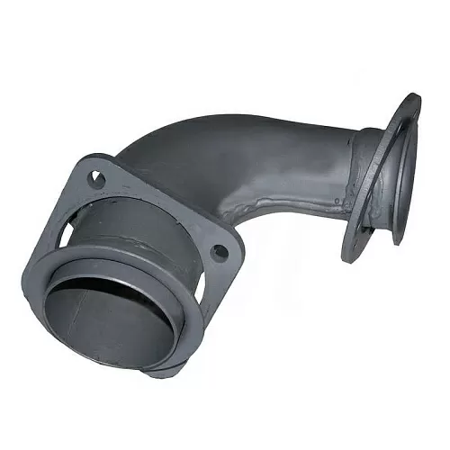 Патрубок приемный 4/6 отв. короткий (147х120+прокл.) (СИЛЬНАЯ СИСТЕМА)